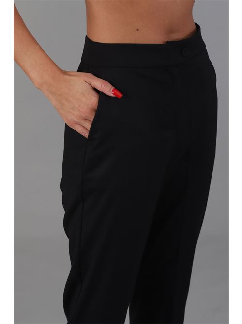 Pantalone in viscosa elastica Manuela Riva | PASEO/0705NERO